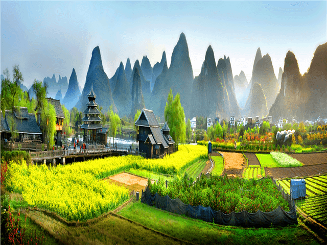 [출발확정][봄브랜드위크][계림직항] 계림/양삭 4박6일 [특가/산수간쇼/상공산/이강유람선/우룡하뗏목] 이미지